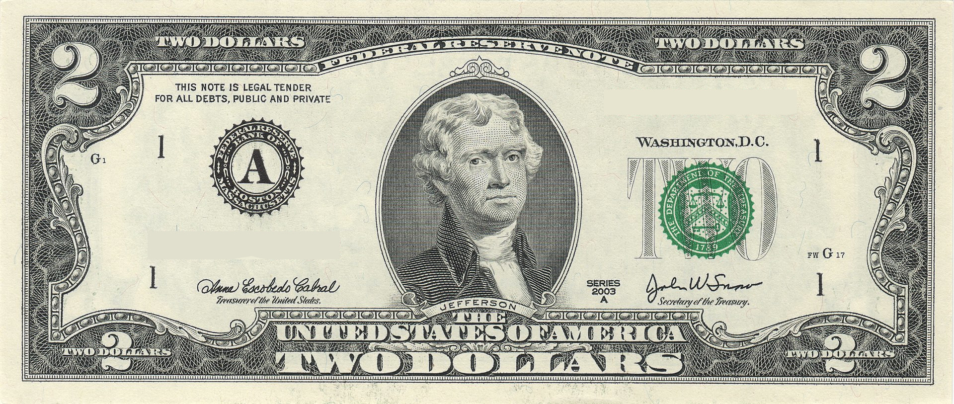$2 bill